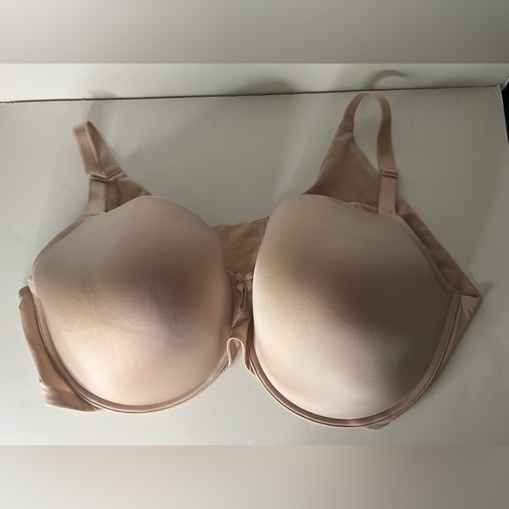 Torrid 360 Back Smoothing Lightly Lined Underwire T Shirt Bra 48 DD Beige Nude